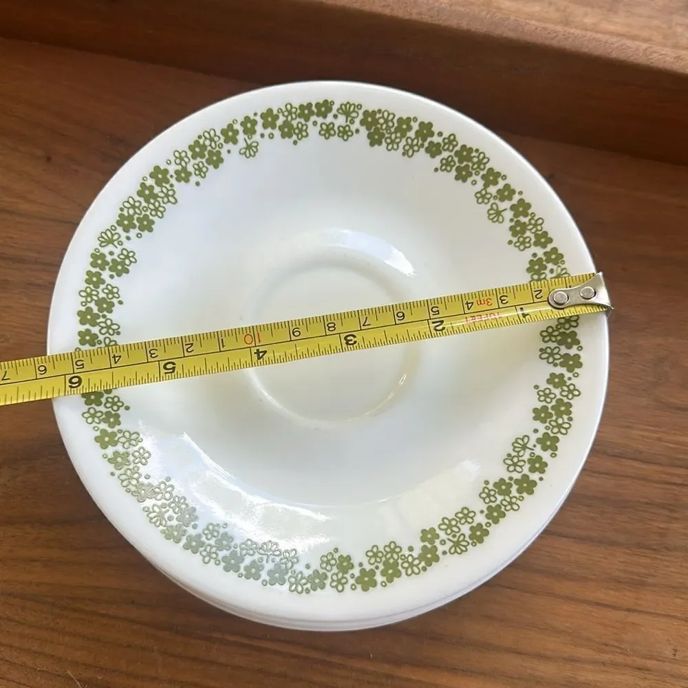 Corelle Spring Blossom Green saucer (Crazy Daisy) 10